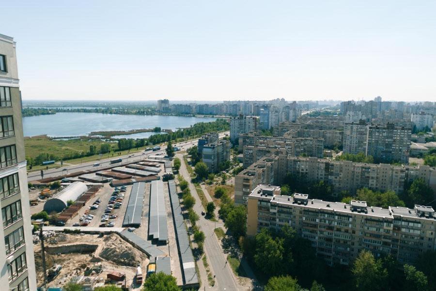 Видовая На 25 Этаже Kyiv Exterior photo